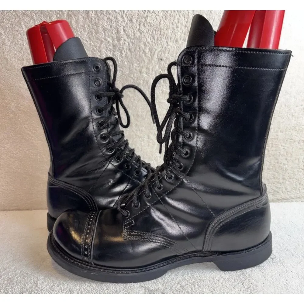 Double H Leather Paratrooper Jump Boots Made in USA Men's 10 D